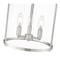 Z-Lite Thayer Flush Mount, 3-Light, 13 In.W x 13 In.H, Brushed Nickel/Clear 742F13-BN - alternate 6